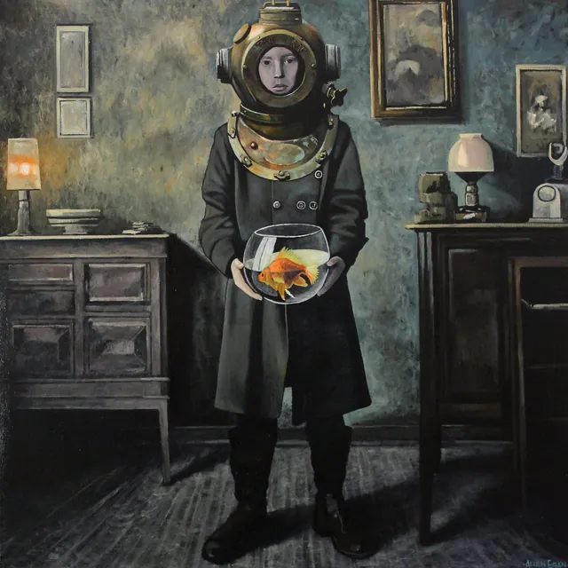 The Trap — painting by Allen Egan