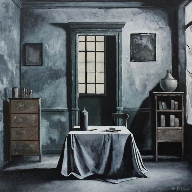 Interior Scene — painting by Allen Egan