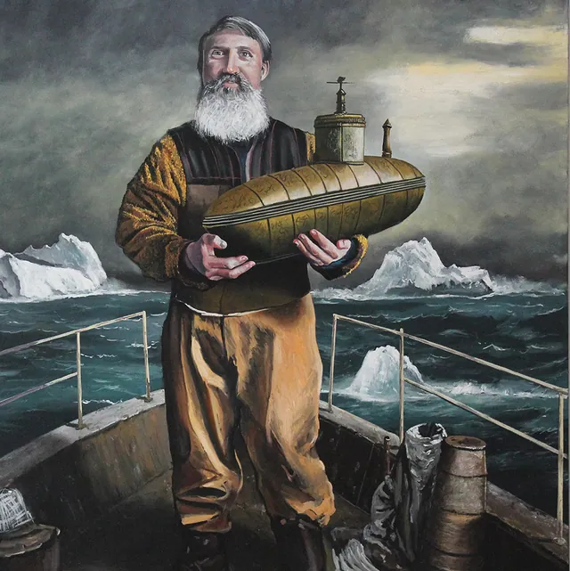 The Scientist — painting by Allen Egan