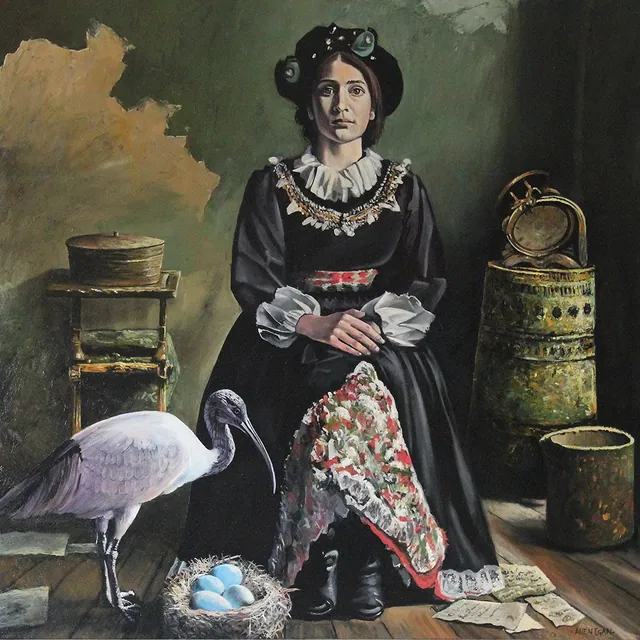 The Midwife — painting by Allen Egan