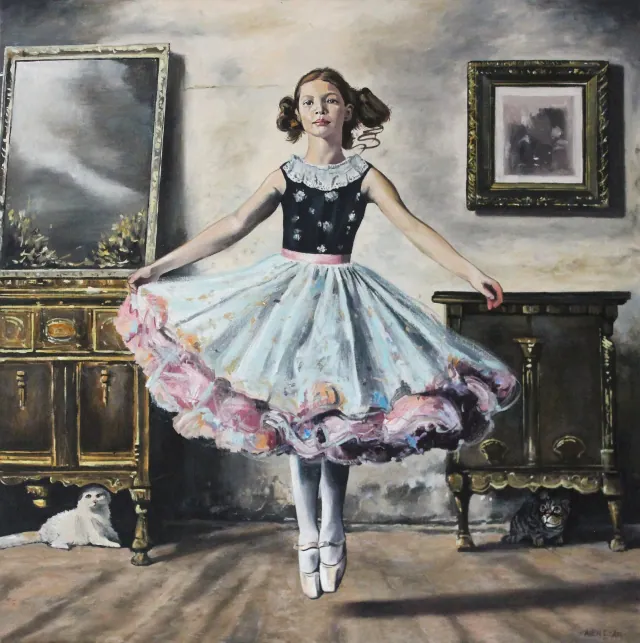 Practice Time — painting by Allen Egan