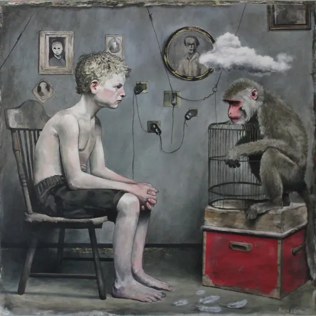 Under a Cloud of Suspicion — painting by Allen Egan