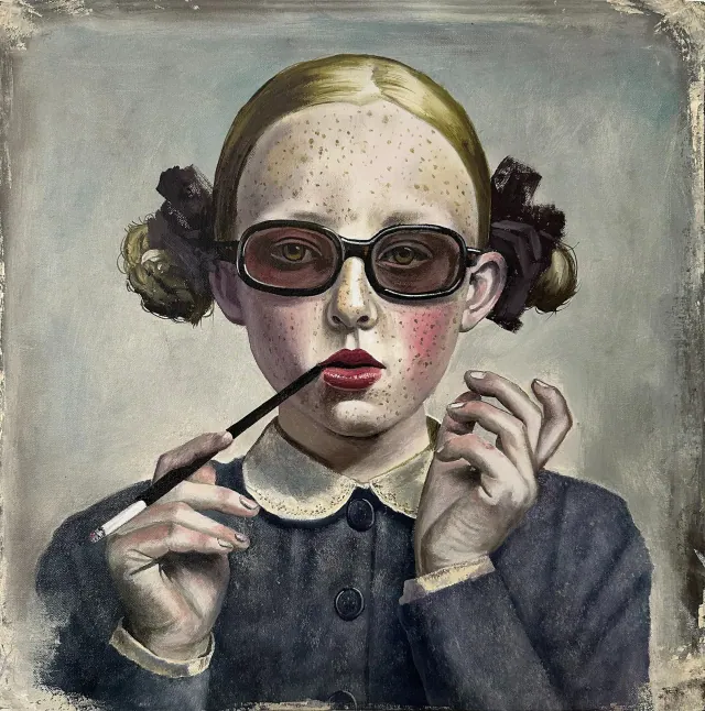 The Smoker — painting by Allen Egan